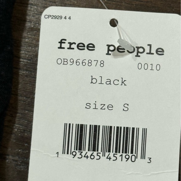 Free People Keep It Casual Black Linen Blend Top Size Small Women - Picture 7 of 9